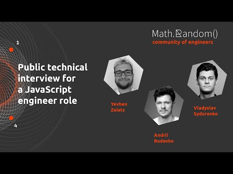 Public Technical Interview for a JavaScript Engineer Role | Публичное собеседование JavaScript