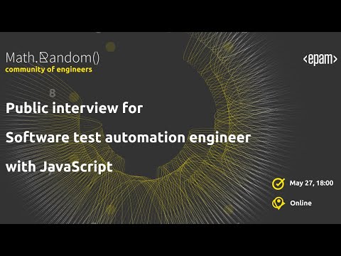 Public interview for Software test automation engineer with JavaScript