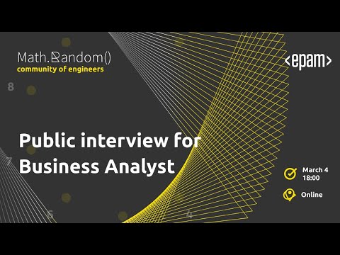 Public interview for Business Analyst